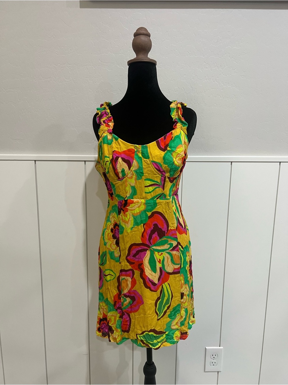 Gianni Bini Turquoise Multi Floral Puff-Sleeve Mini Dress Bundle! - Picture 7 of 11